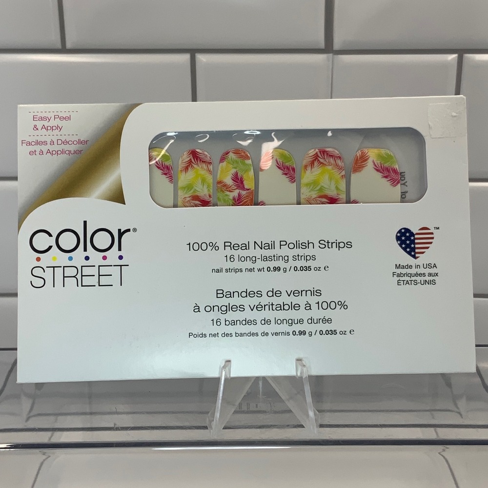 Color Street Frond of You FDF214 Nail Polish Strips Multicolor 16 Count
